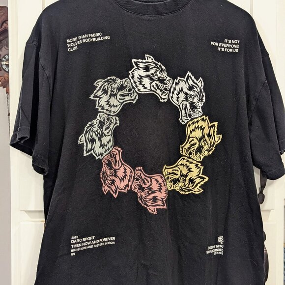 Darc Sport “Surrounded by Wolves” Limited Edition Graphic Tee Size Large, #295 - Picture 1 of 7